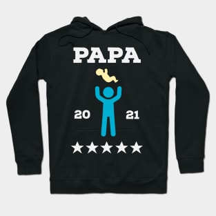 Papa 2021 Future Dad Baby Announcement Men Hoodie